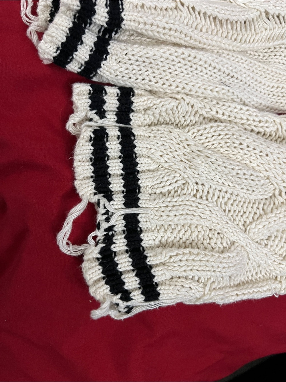 The Ragged Priest Cream V-Neck Cardigan with Black Trim - Picture 6 of 6